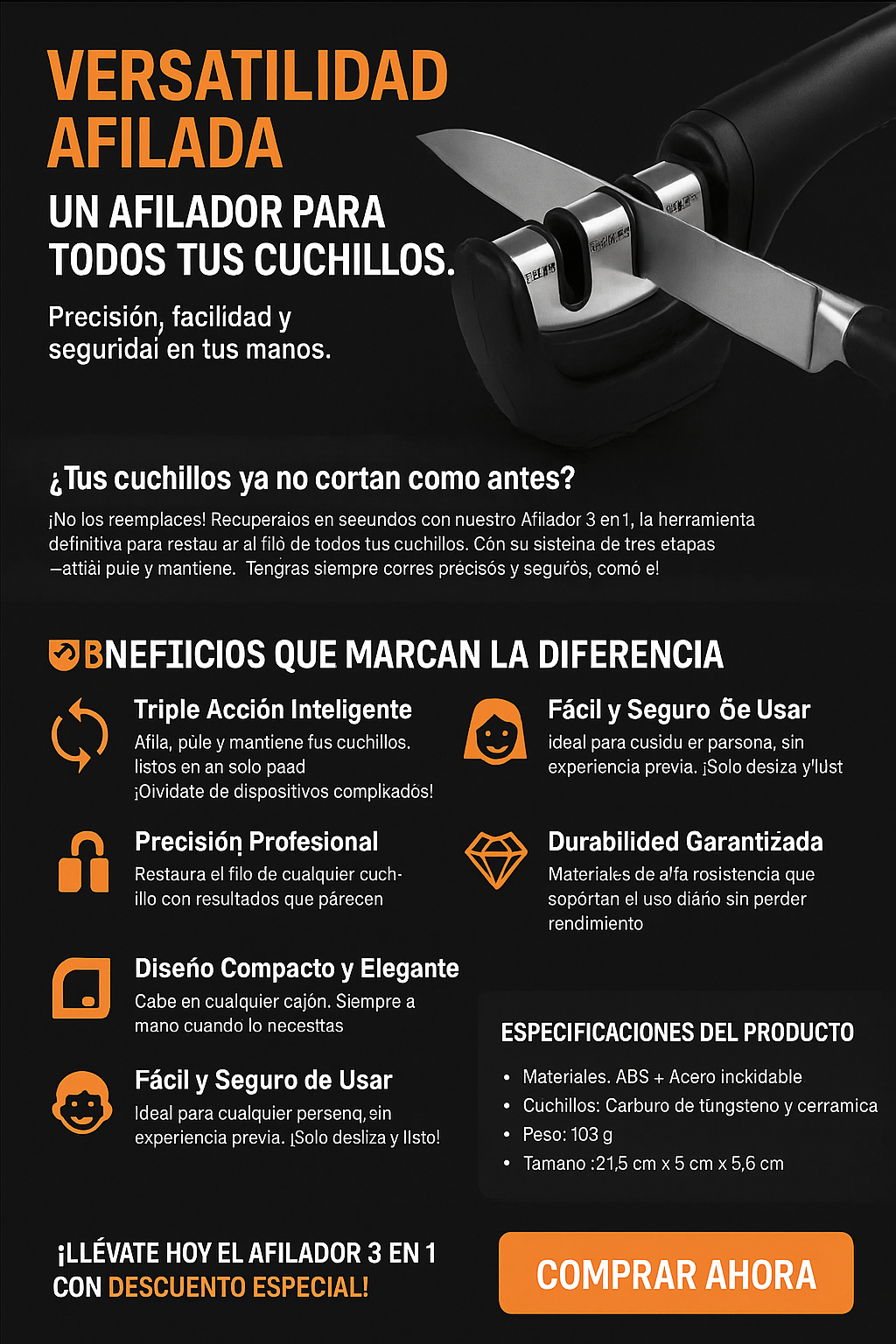 AFILADOR 3 EN 1 - REVIVE-CUCHILLOS™