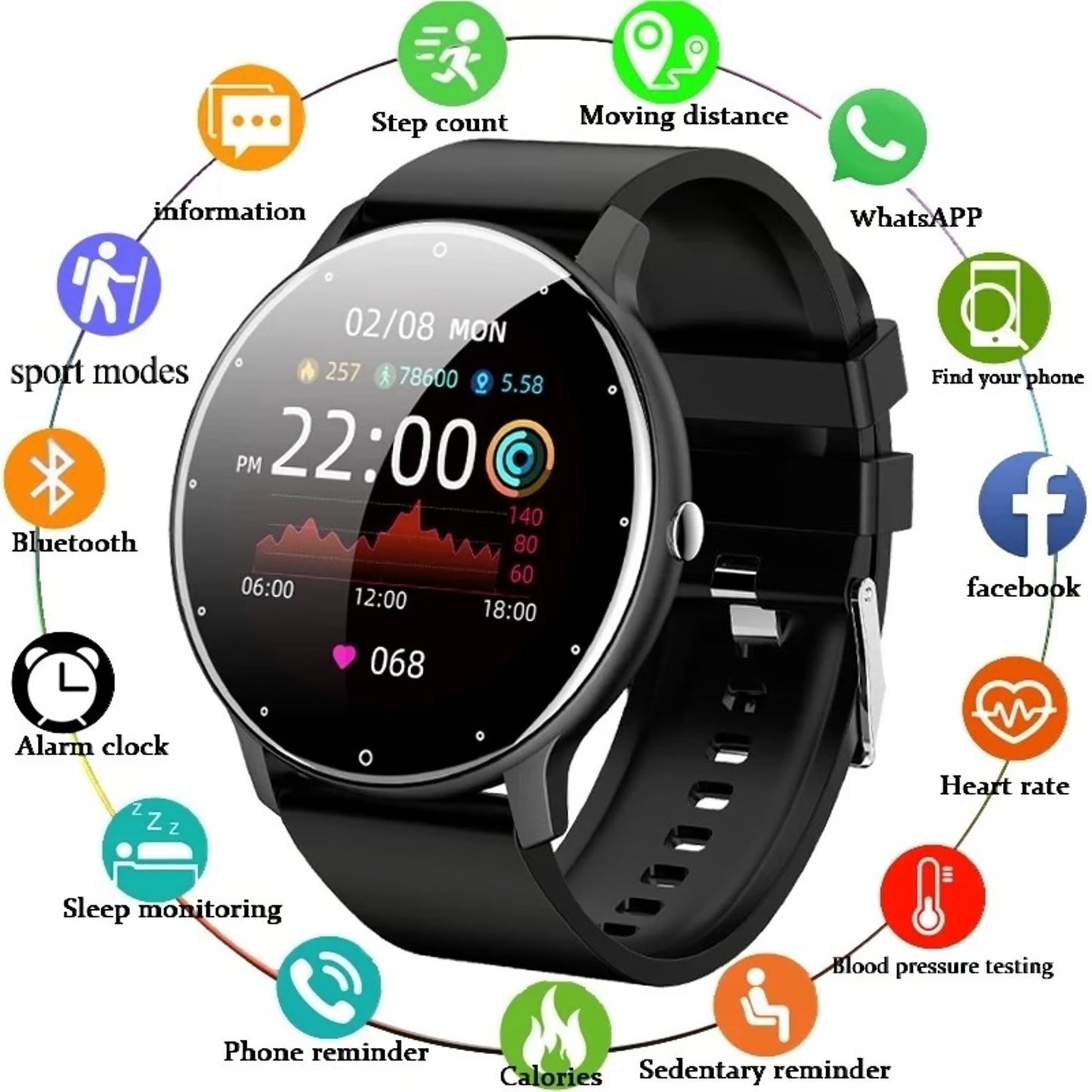 Reloj Inteligente Pro Monitoreo de Salud