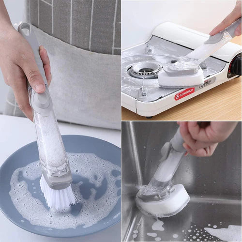 BRILLO JET™ - CEPILLO DISPENSADOR JABON LIMPIEZA HOGAR