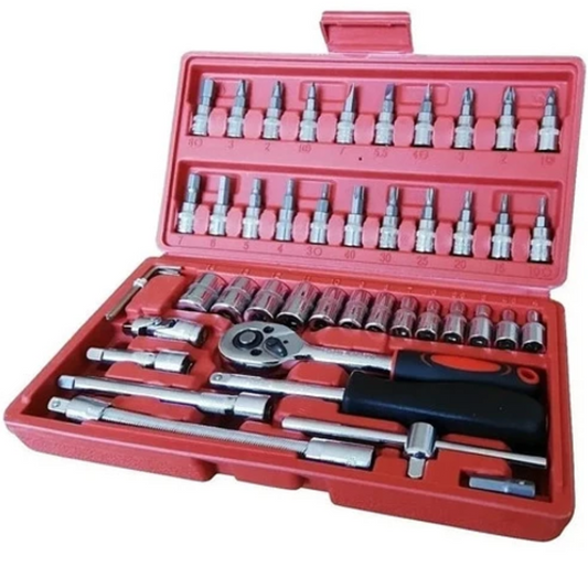 Caja de herramientas de 46 piezas