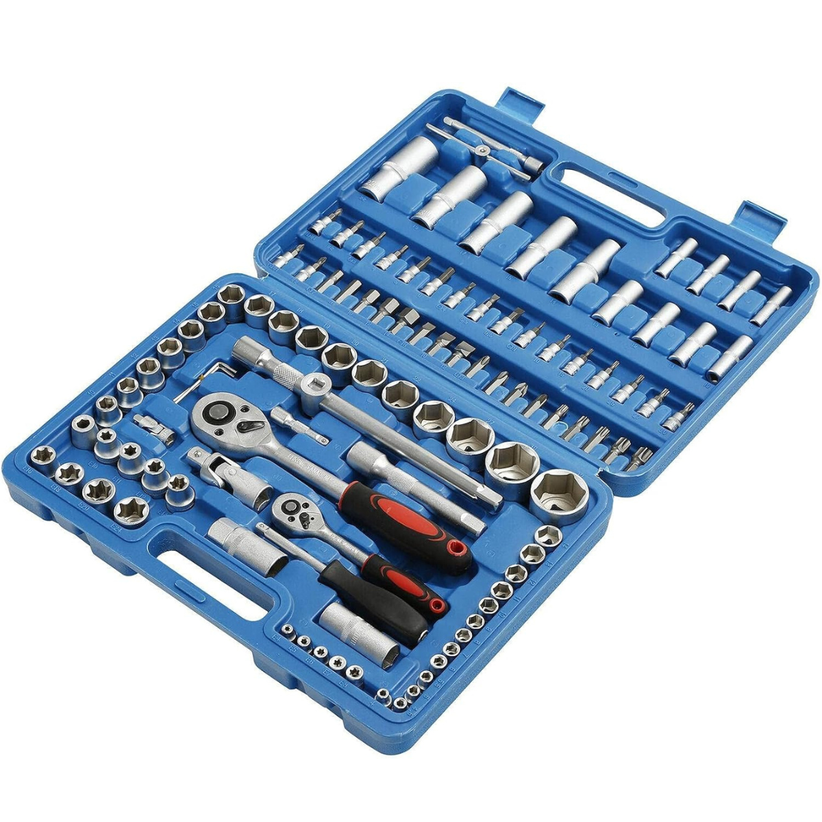 Caja de herramientas de 108 piezas.