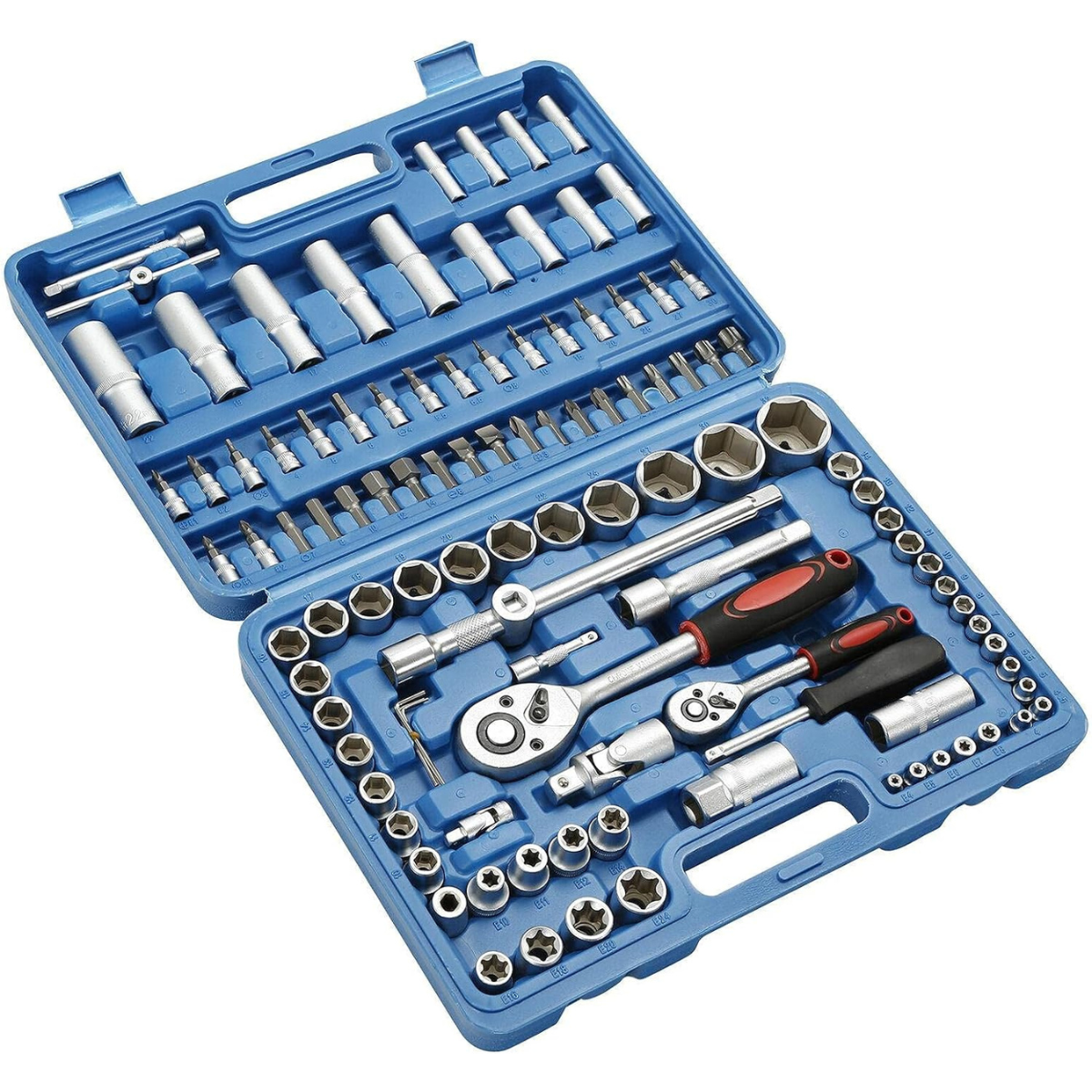 Caja de herramientas de 108 piezas.