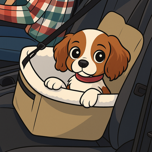 ASIENTO DE AUTO PARA MASCOTAS - 🐾🚗 PATITAS AL VOLANTE™ "No maneja, pero viaja cómodo" 😎