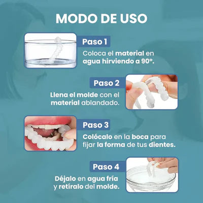 CARILLAS DENTALES SMILEUP™ DELUXE  – Levanta tu autoestima en segundos.